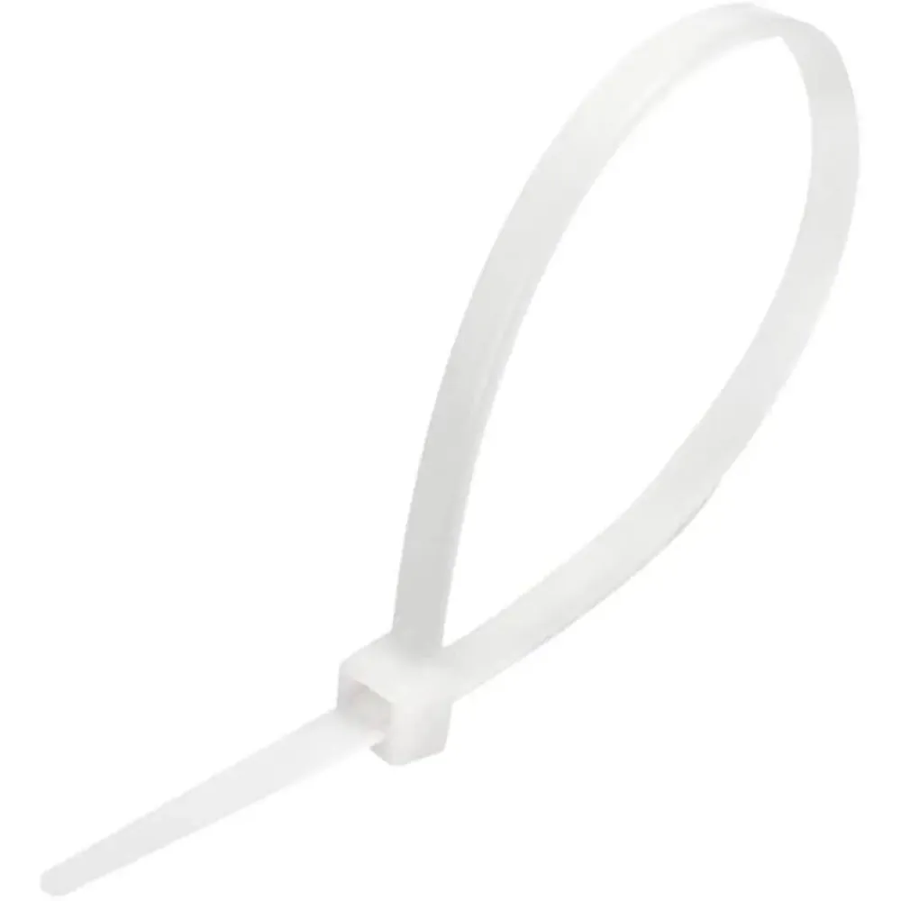 Paquete 100pz Cinchos Plasticos Sanelec 5780 2.5mm x 100mm Color Natural