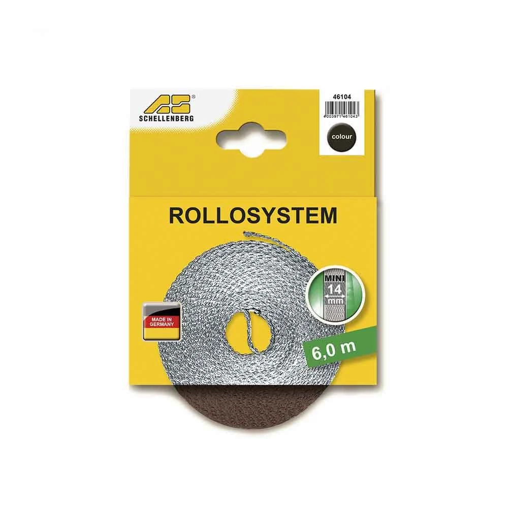 CINTA DE PERSIANA MARRÓN 14 mm x 6 m SCHELLENBERG