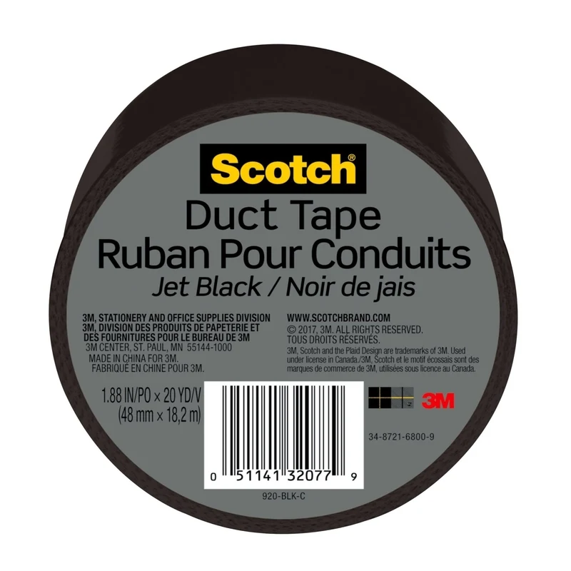 CINTA ADHESIVA NEGRA 20YDX1.88" Scotch