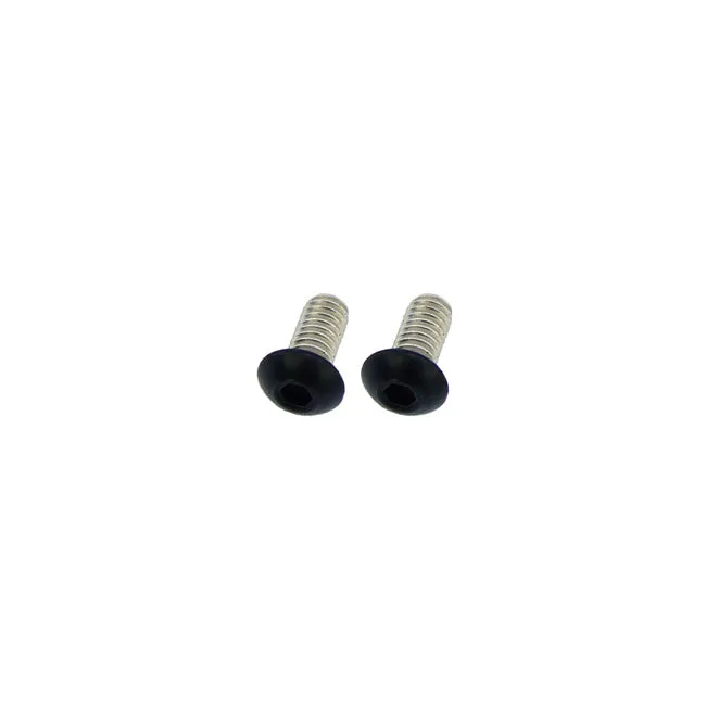 Pareja de tornillos tapa encendido acero negro para Harley Davidson M8 Screws4Bikes