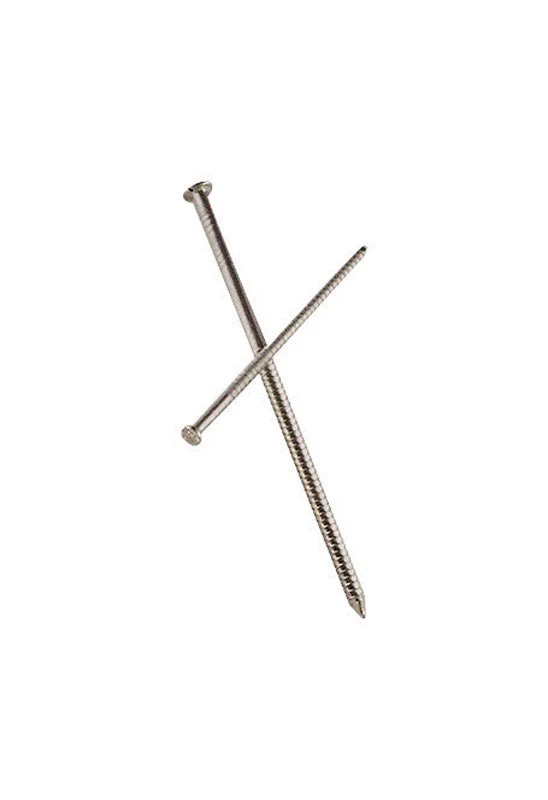 Simpson Strong-Tie 3D - Clavo de acero inoxidable revestido para revestimiento de 1-1/4 pulg., con vástago redondo, 5 lb.
