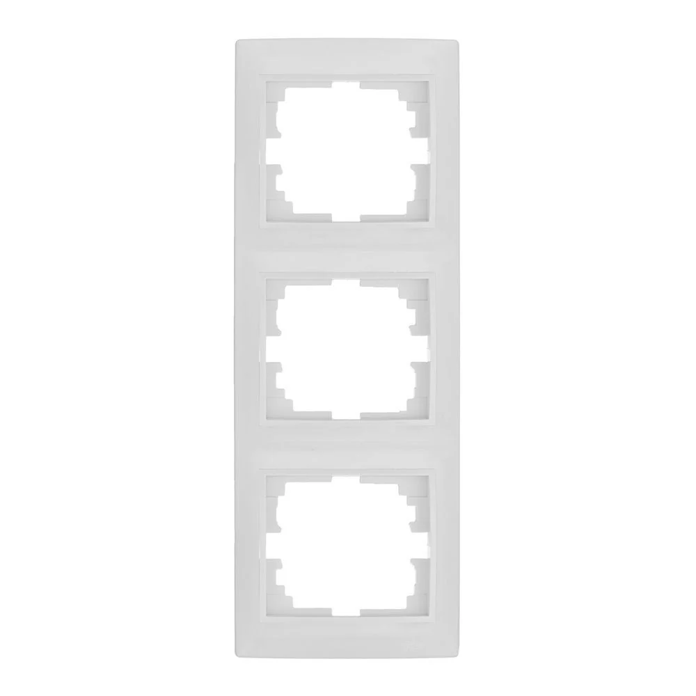 MARCO VERTICAL PARA 3 ELEMENTOS BLANCO 81x225x10mm SERIE EUROPA SOLERA ERP63U