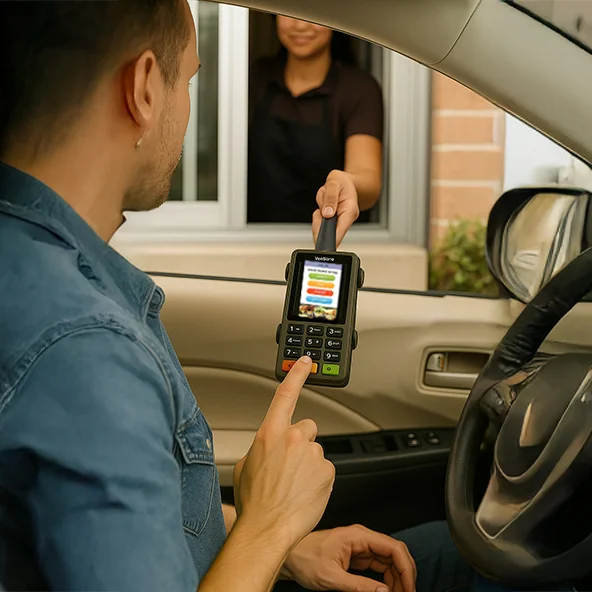 Soporte duradero de mano para autoservicio para terminal Verifone PIN Pad