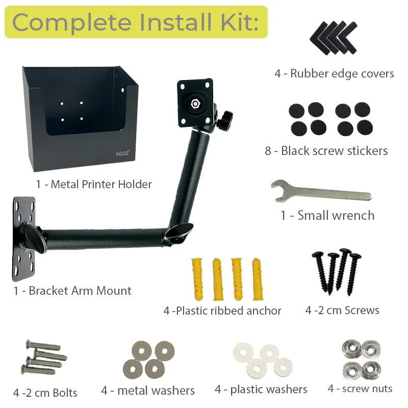 Soporte duradero de montura para montacargas de metal para impresora portátil Brother