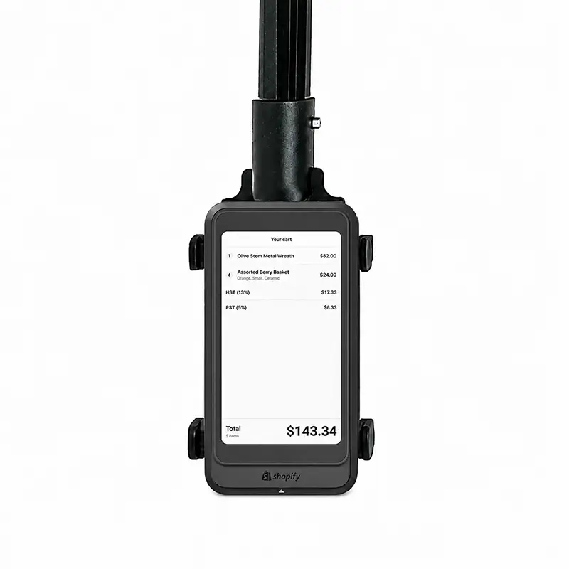 Soporte de mano para autoservicio para terminal POS de Shopify