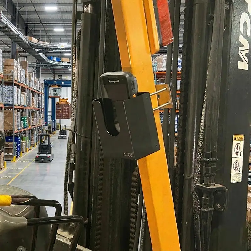 Soporte metálico montado para escáner Honeywell en montacargas
