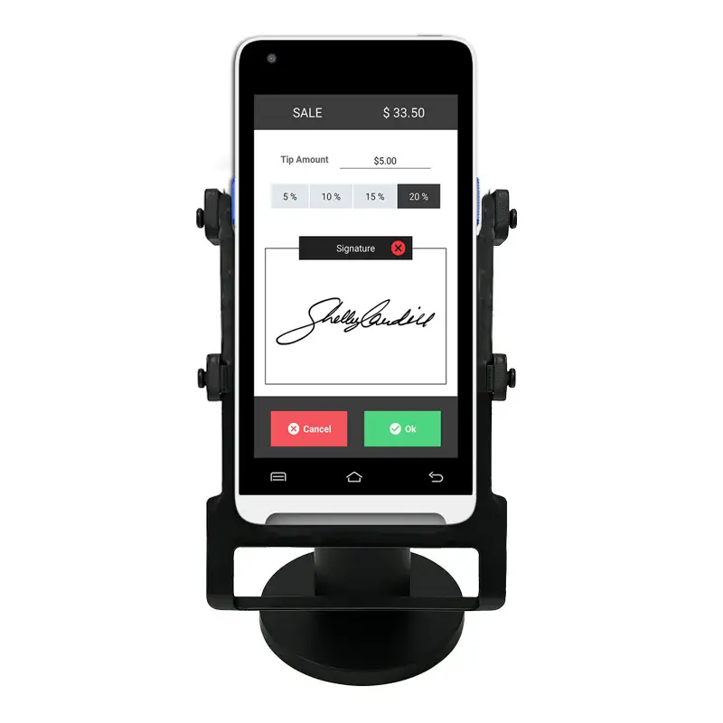 Soporte de poste giratorio e inclinable para Valor VP350 Compact POS Black
