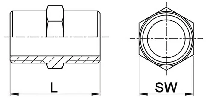 SPRINGER espiga doble NPS=3/4 ″ ( 4500100135 )