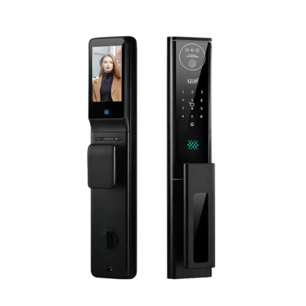 Cerradura inteligente motorizada reconocimiento facial y cámara X6 plus para exterior Supportlab