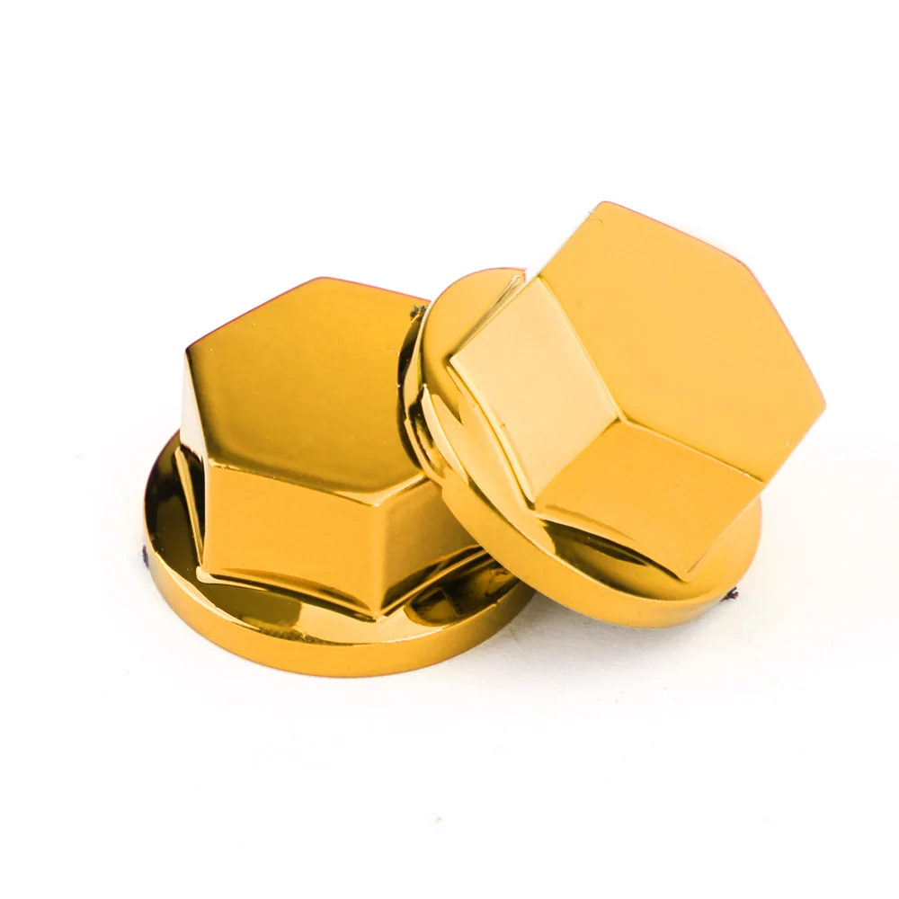 Tapa de rosca de 30, conector hexagonal para motocicleta Yamaha, ciclomotor, Scooter, color dorado
