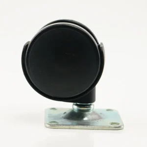 RUEDA PLASTICA DE POLIPROPILENO NEGRO CON PLACA GIRATORIA - 40 MM, 40 KG - 40 MM, 40 KG TENTE