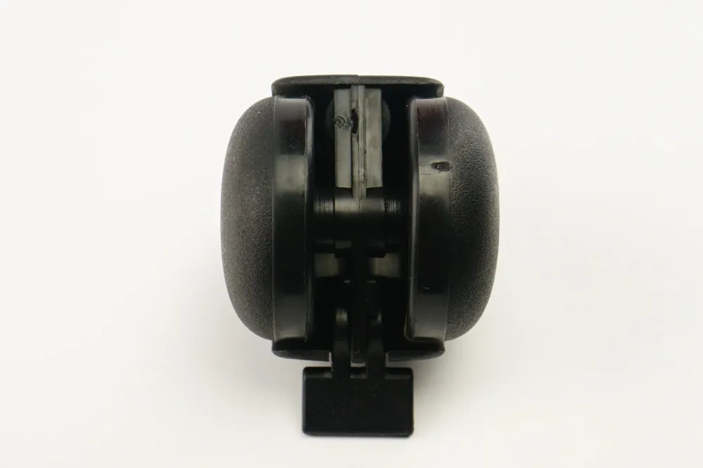 RUEDA PLASTICA DE POLIPROPILENO NEGRO CON ROSCA GIRATORIA CON FRENO - 50 MM, 40 KG - 50 MM, 40 KG - 50 MM, 40 KG TENTE