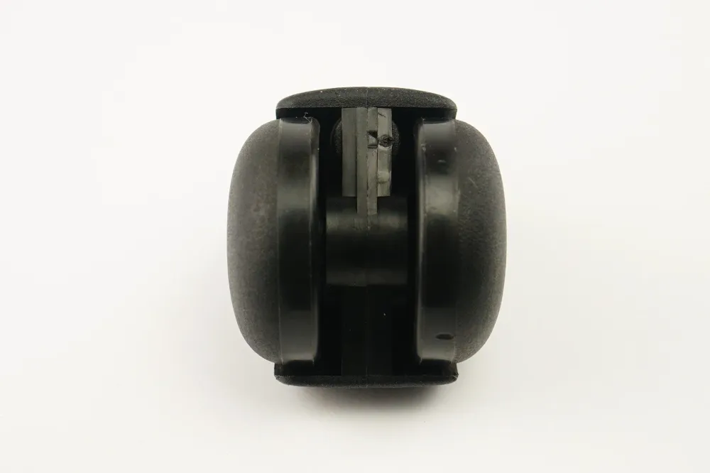 RUEDA DE POLIPROPILENO NEGRO CON ESPIGA - 50 MM, 40 KG, 11 MM - 50 MM, 40 KG, 11 MM - 50 MM, 40 KG, 11 MM TENTE