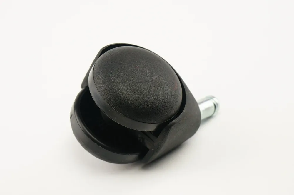 RUEDA DE POLIPROPILENO NEGRO CON ESPIGA - 50 MM, 40 KG, 11 MM - 50 MM, 40 KG, 11 MM - 50 MM, 40 KG, 11 MM TENTE
