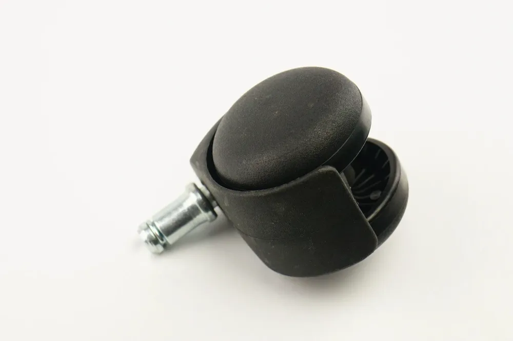 RUEDA DE POLIPROPILENO NEGRO CON ESPIGA - 50 MM, 40 KG, 11 MM - 50 MM, 40 KG, 11 MM - 50 MM, 40 KG, 11 MM TENTE