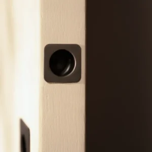 Tirador embutido de bordes para puertas Regent - Bronce