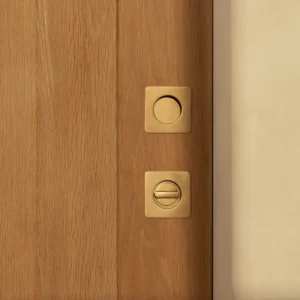 Tirador embutido para puertas Regent pequeño - Latón antiguo
