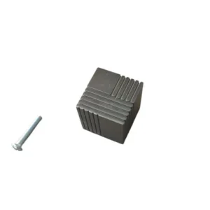 Tirador Prisma Cuadrado 26mm Color Gris