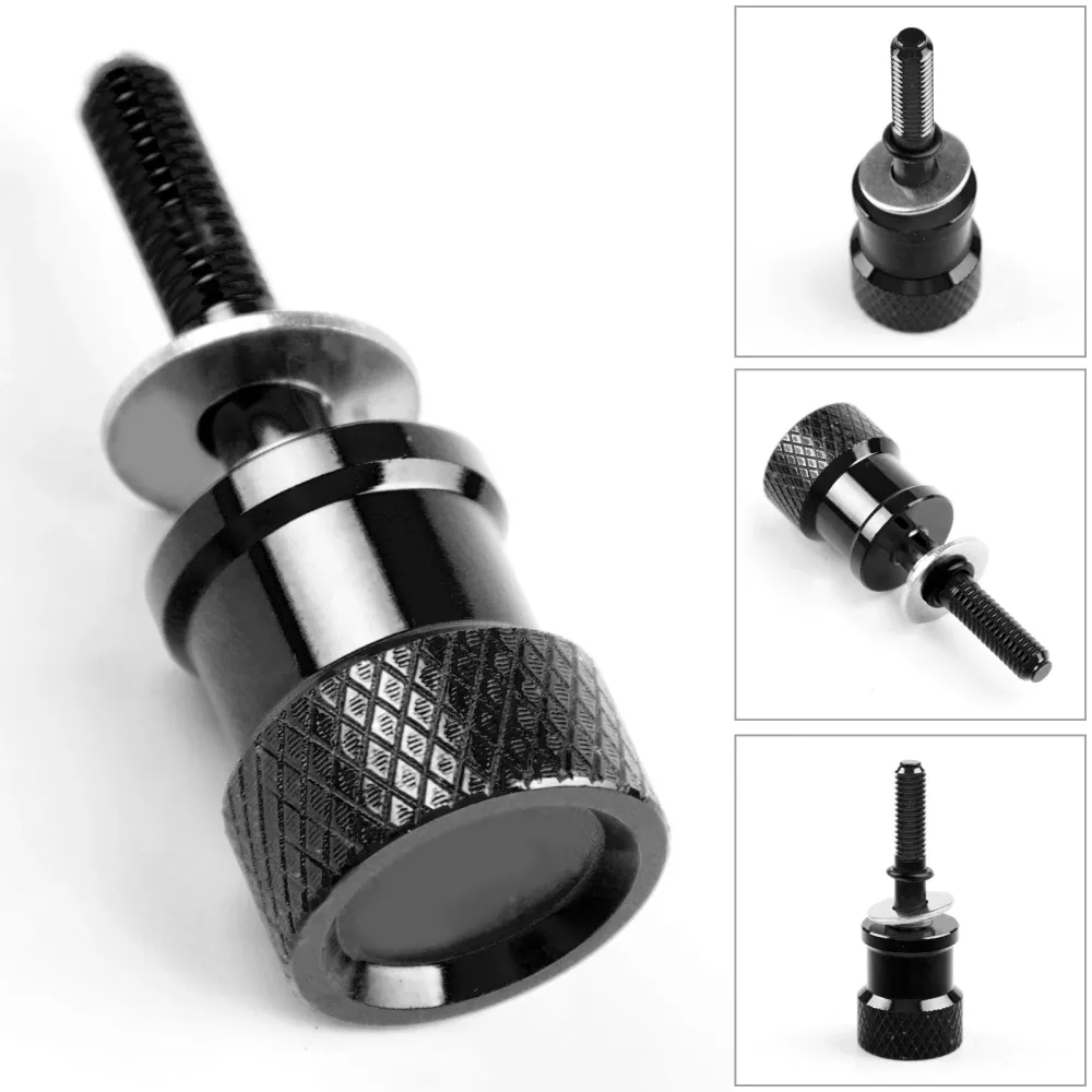 Tornillo de asiento moleteado de aluminio CNC, ajuste para BMW R nineT 2014-2020 Negro