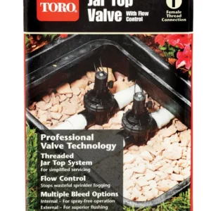 Válvula de tapa de jarra Toro con control de flujo de 1 pulg. y 150 psi - Oferta de la semana