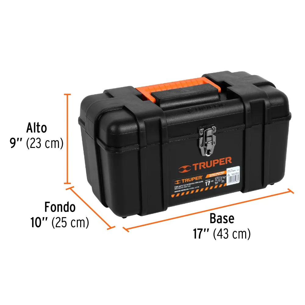 Caja de herramientas 17" Truper