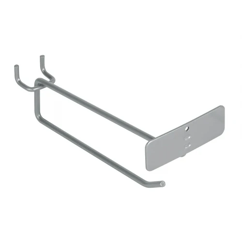 Gancho recto 6' con portaetiqueta para perfocel y ranurado 50153 GA-6X Truper