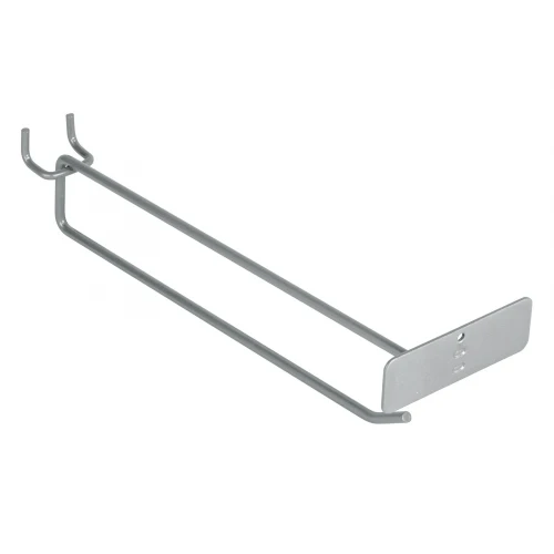 Gancho recto 9' con portaetiqueta para perfocel y ranurado 50156 GA-9X Truper
