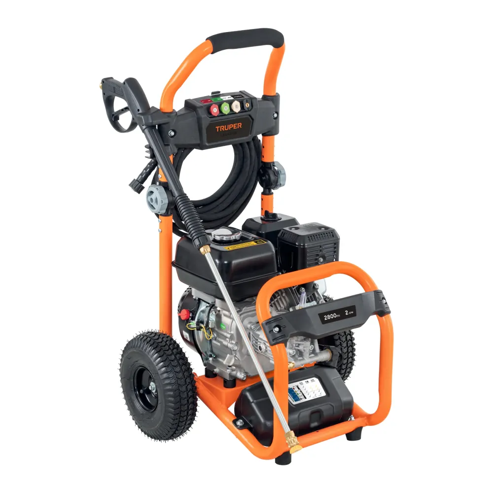 Hidrolavadora con motor gasolina, 2,800 PSI, TRUPER