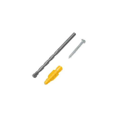 Kit De 20 Tarugos 7/32 C/Tornillos #8 Y Broca 1/4 (40759) Fiero TRUPER