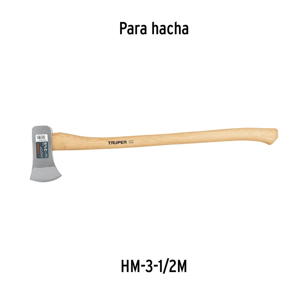 Mango hickory 35' para hacha Michigan 3-1/2 lb, Truper Còdigo: 15932