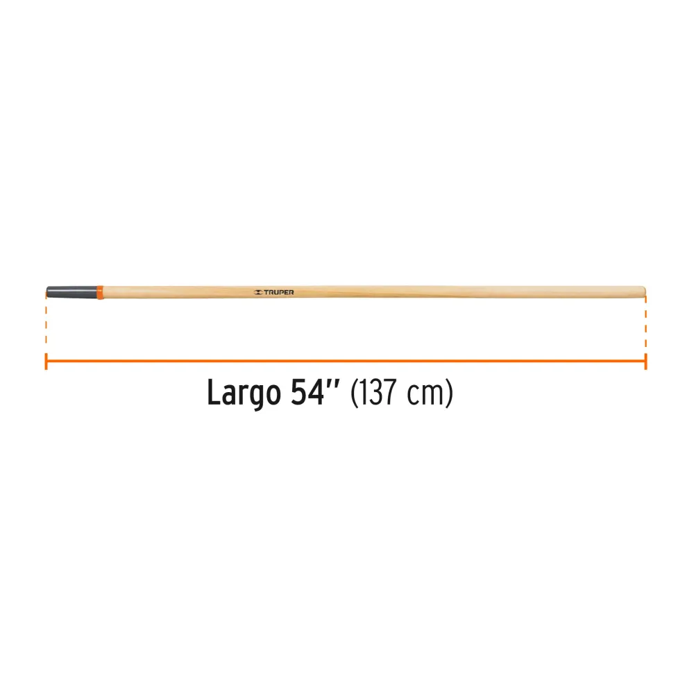 Mango para rastrillo R-16AM y azadón ATJ, 54', Truper 15923 MG-R16AM
