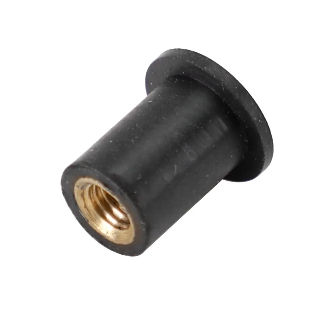 Tuercas de goma M5 para pozos Tuercas para pozos para carenado & Paquete de fijación de pantalla de 20 - Orificio de 10 mm
