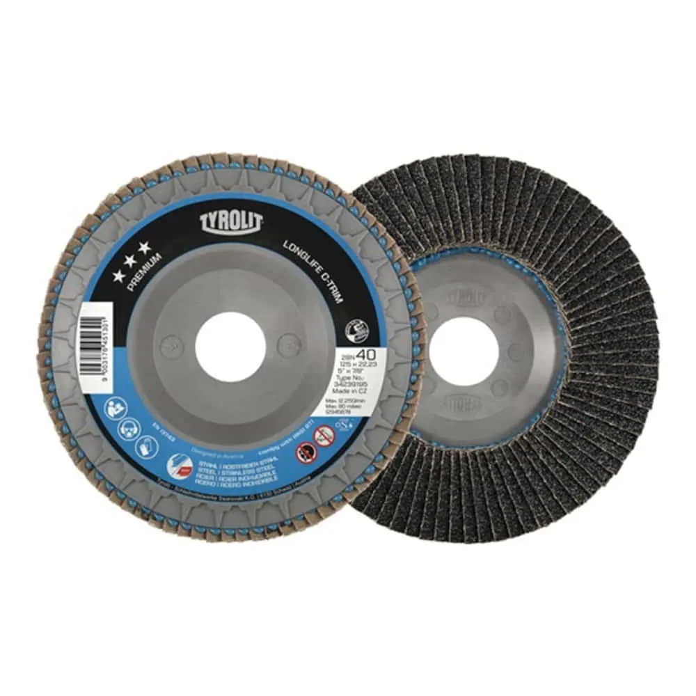 TYROLIT disco de láminas LONGLIFE C-TRIM Ø 125 mm grano 80 plano ( 4000845237 )