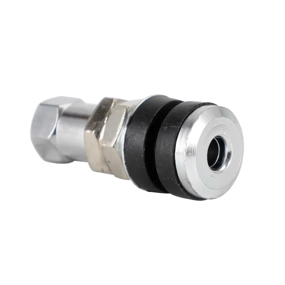 12 Uds TR-161 perno en válvula de neumático neumático abrazadera sin cámara de Metal llanta de rueda presión