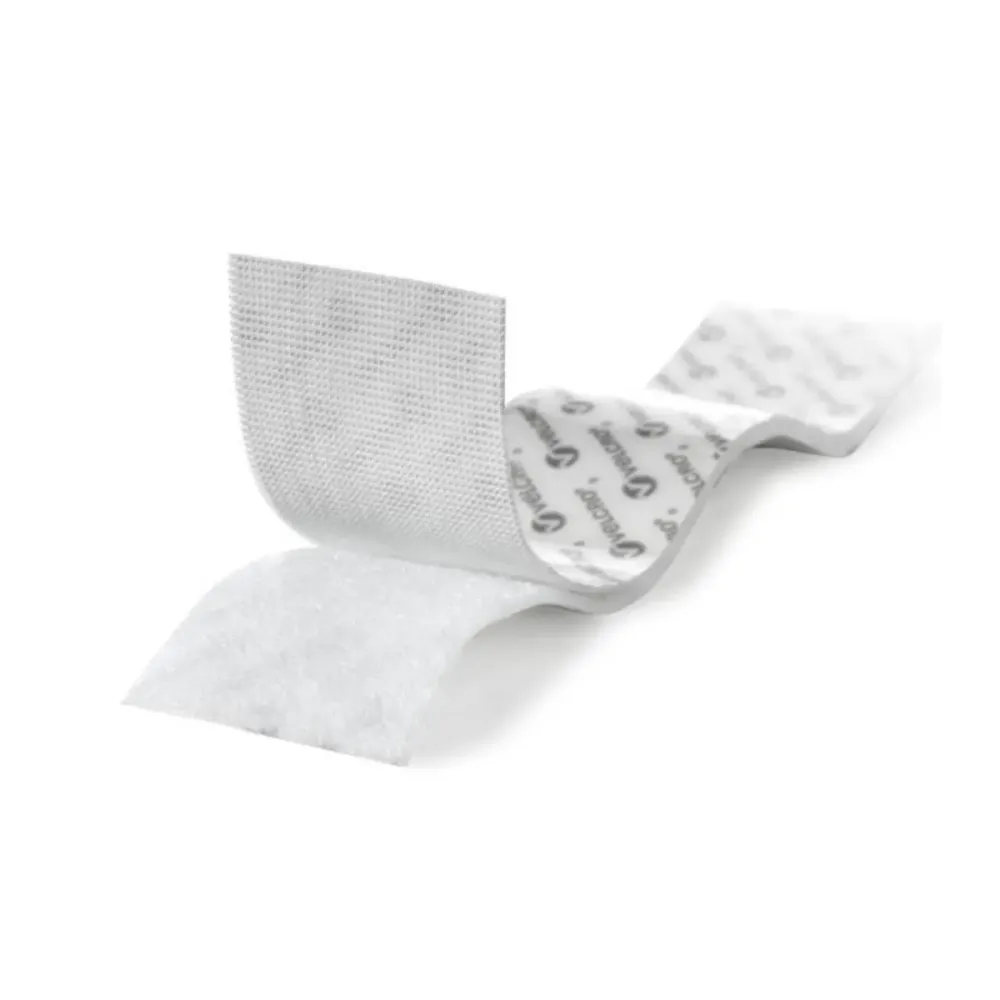 Cinta Adherible VELCRO® Fuerza Industrial – Blanca 90 cm x 2.5 cm