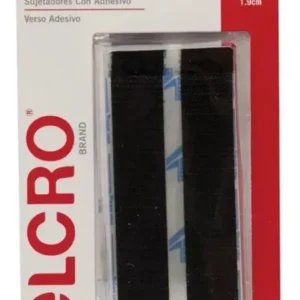 2 Cintas Organizadoras VELCRO® Tiras Adhesivas de Sujeción, Color Negro