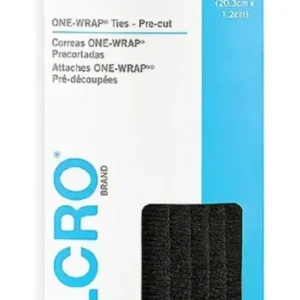 2 Pack Cincho Organizador Cables Velcro® Tira Sujeción Negro