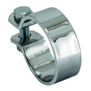 Abrazadera Escape Heavy Duty Chrome 1-7/8" Muffler Clamp Harley-Davidson Zodiac (Genuine Zodiac Products)