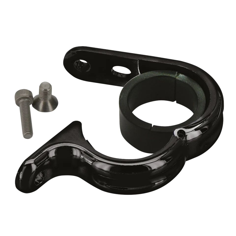 Abrazaderas De Plegado Rápido Negras Para Harley Davidson Zodiac (Genuine Zodiac Products)