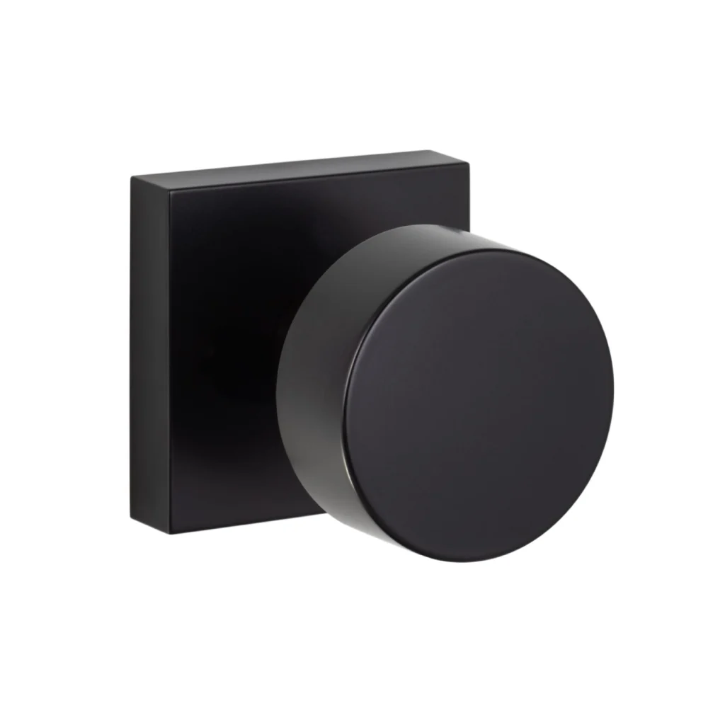 Zurich Square Knob - Flat Black Flat