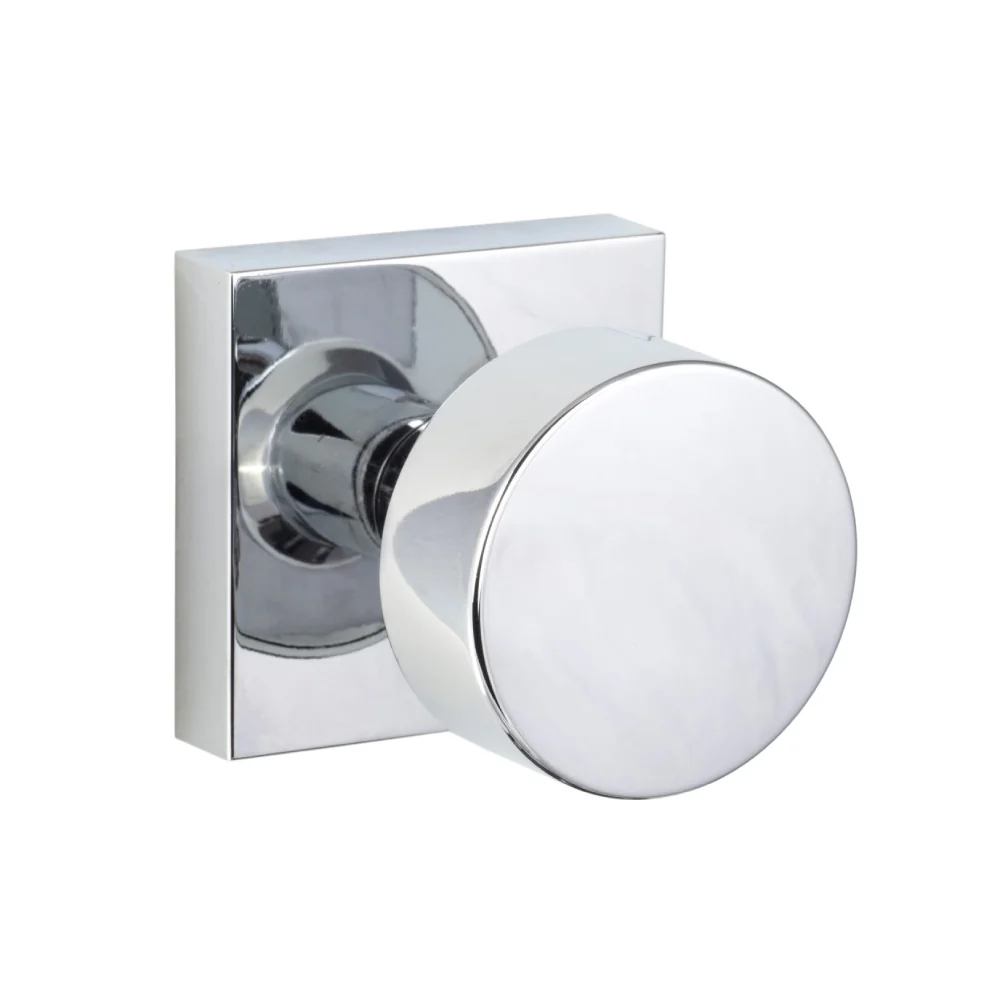 Zurich Square Knob - Polished Chrome Polished