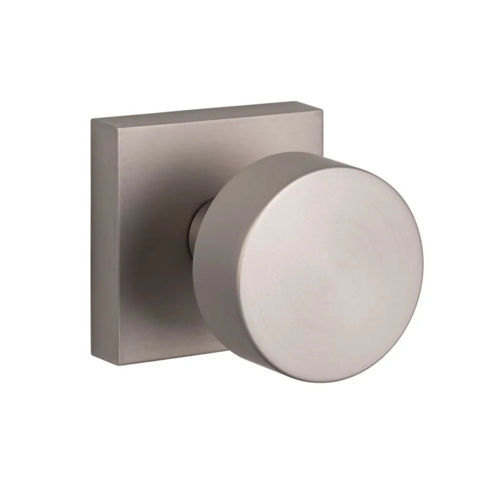 Zurich Square Knob - Satin Nickel Satin