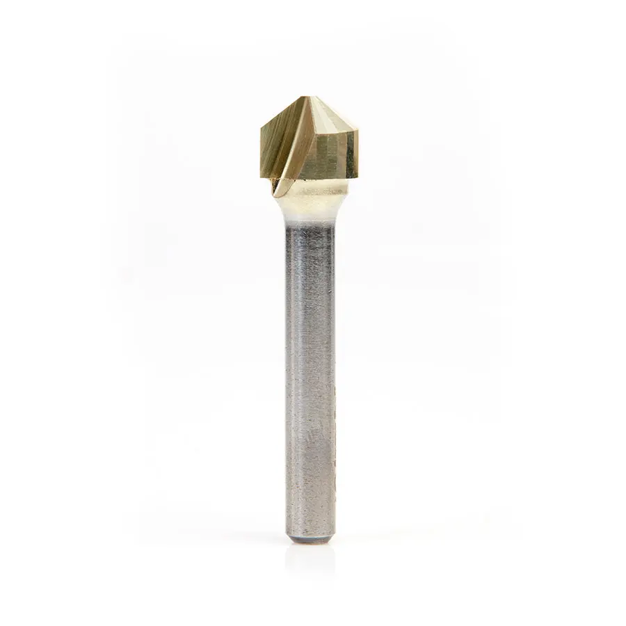 Amana - A45724 Broca para ranurar en V con diámetro de corte de 1 pulgada