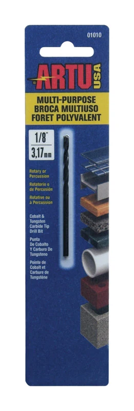 Broca ARTU con punta de carburo de tungsteno de 1/8 pulg. x 2-5/8 pulg. de largo, vástago recto, 1 pieza - Oferta de la se...