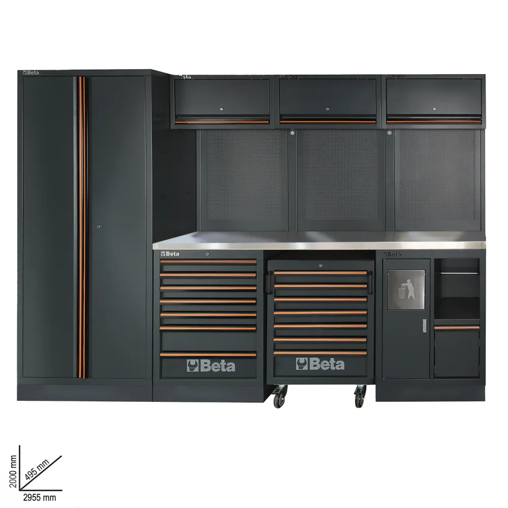 Mobiliario de taller Beta C45PRO X con 196 herramientas gratuitas