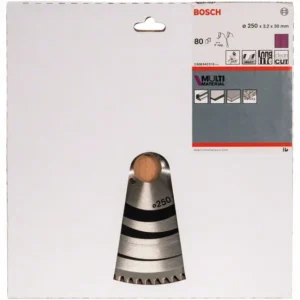 BOSCH Hoja de sierra circular Ø exterior 250 mm Número de dientes 80 HLTCG ( 4000909152 )