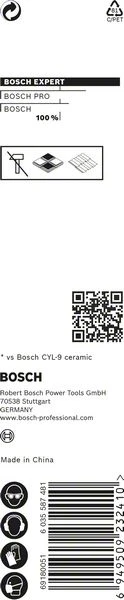Broca cerámica BOSCH Expert HardCeramic HEX-9 Ø 5 mm longitud total 90 mm ( 4000909789 )