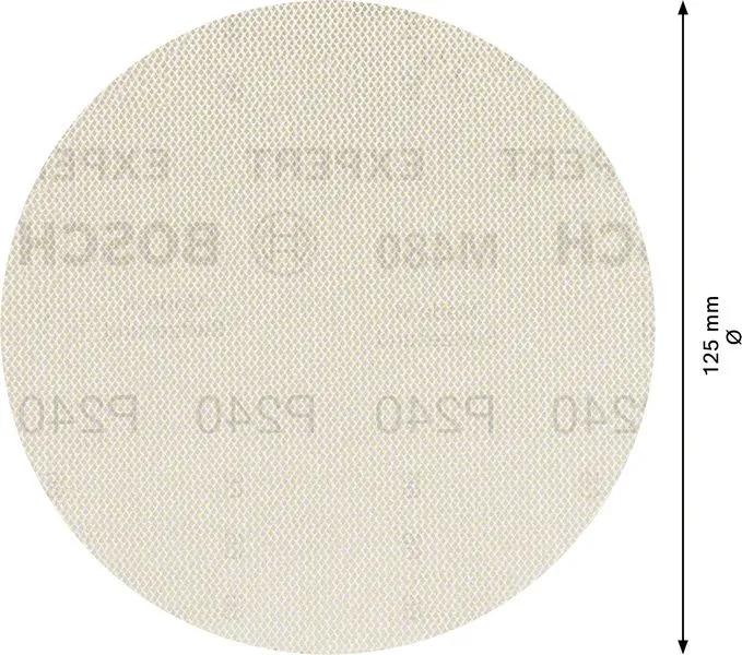 Disco de lija de malla BOSCH Expert M480 125 mm grano 240 (4000844855)