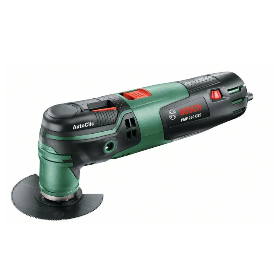 Herramienta multifuncional Bosch DIY PMF 250 CES de 250 W en estuche de plástico (0603102100) Bosch Grün