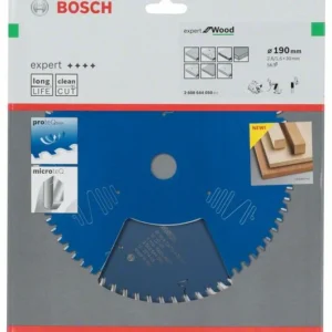 Hoja de sierra circular BOSCH Expert para madera Ø exterior 190 mm Número de dientes 56 WZ ( 8000342078 )